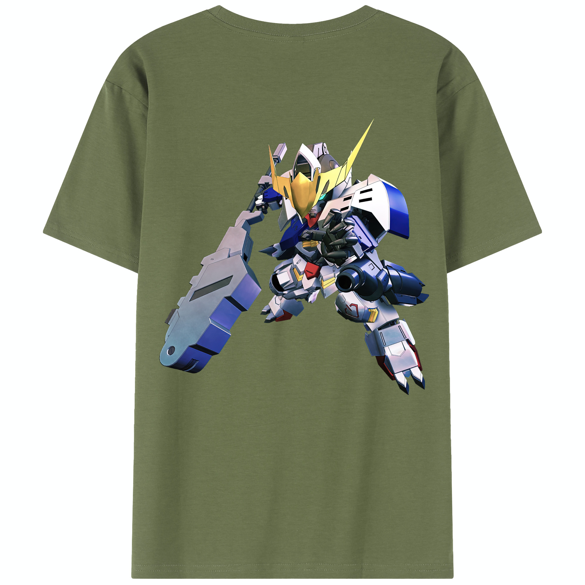 （画像用） 機動戦士ガンダム Mobile Suit Gundam 綿100％半袖Tシャツ（背面プリント）